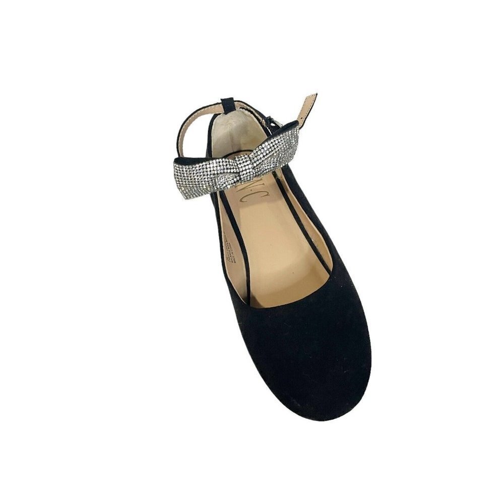 INC International Concepts Big Girls Renaa Ballet Flats Black size 2 Bow Formal